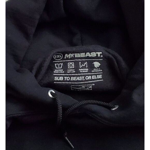Mr. Beast Game Let The Games Begin Limited Edition Sweatshirt Hoodie 2XL‎ Black - Picture 3 of 7